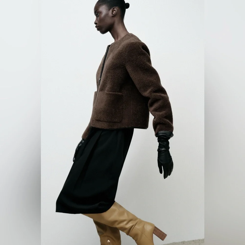 Zara Jacket with Faux Shearling - Picture 2 of 4